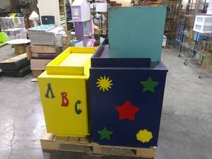 3 Colorful Storage ShelvesCrate - Very Strong