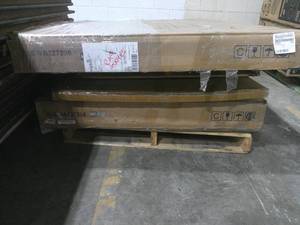 Pallet of Office Furniture Including 1 Glass Whiteboard