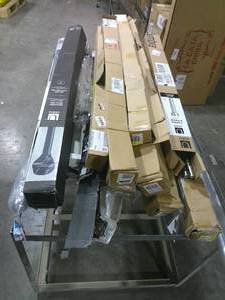Pile of Mixed Curtain and Shower Rods