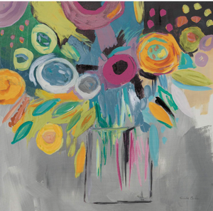 lot 355 image: Trademark Fine Art Burst of Magic Autumn by Farida Zaman, 35 x 35