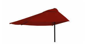 lot 367 image: Pure Garden 9ft Semicircle Patio Umbrella, Red
