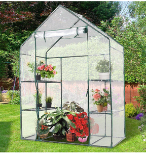 lot 404 image: 56.5 in. W x 29 in. D x 77 in. H Polyethylene Transparent Greenhouse