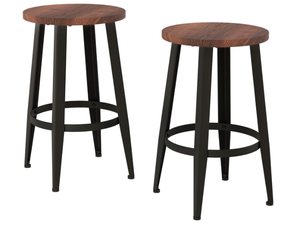 lot 426 image: Lavish Home Set of 2 Counter-Height Bar Stools, Measures 24 Height