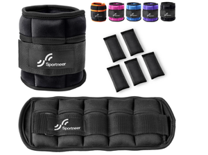 lot 428 image: Sportneer Adjustable Ankle Weights for Women and Men 1 Pair of 5 LBS