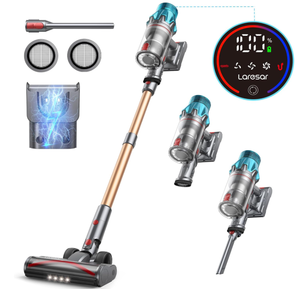 lot 25 image: Laresar Cordless Vacuum Cleaner, 550W45Kpa Stick Vacuum Cleaner with Touch Screen
