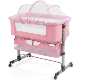 lot 38 image: 3 in 1 Travel Baby Crib,Baby Bed with Breathable Net