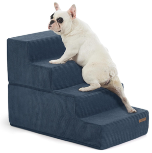 lot 129 image: Lesure Dog Stairs for Small Dogs - Pet Stairs for High Beds and Couch