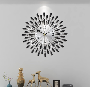 lot 165 image: Wall Clocks for Living Room Decor Large Wall Clocks Battery Operated Silent Non-Ticking for Bedroom Kitchen Office