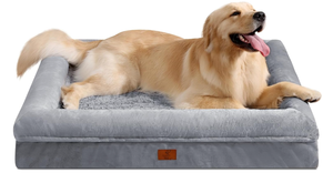 lot 184 image: XL Dog Bed, Orthopedic Dog Bed with Egg Crate Foam