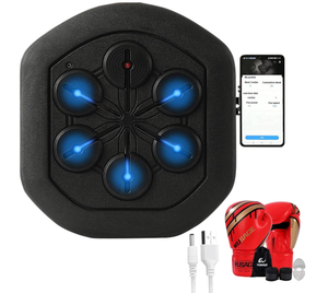 lot 185 image: Music Boxing Pads- Led Lighted Musical Boxing Machine,Boxing Training Punching Bag