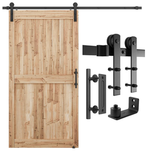 lot 230 image: SMARTSTANDARD Heavy Duty Sturdy Sliding Barn Door Hardware Kit