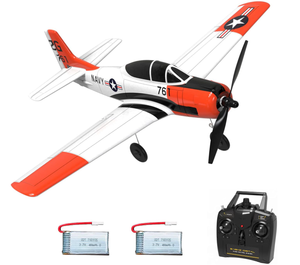 lot 255 image: Volantex RC Airplane 2.4Ghz 4 Channel Remote Control,with Aileron T28 Trojan Parkflyer RC Aircraft Plane