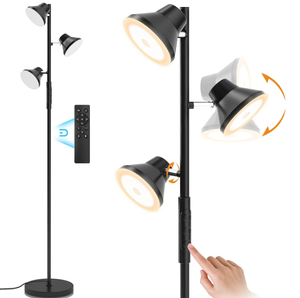 lot 261 image: 2024 Upgraded LED Floor Lamp, 36W Modern Floor Lamp with Remote & Touch Control
