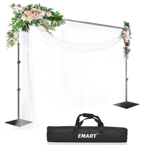 lot 312 image: EMART Heavy Duty Backdrop Stand Adjustable Background Support System Kit with Steel Base for Photography