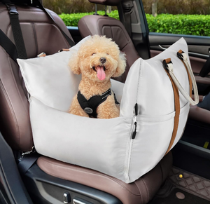 lot 326 image: Pawaboo Dog Car Seat for Small Dogs -Extra Soft & Thick- Waterproof Dog Booster Seat for Car