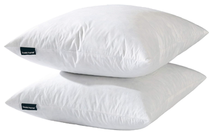 lot 331 image: LOT OF 2 Euro Throw Pillow Inserts-Down Feather Pillow Inserts-Cotton