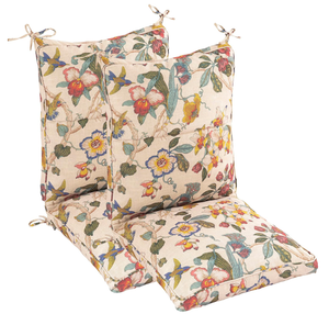lot 333 image: LOT OF 2 Outdoor Dining Chair Cushions, Comfort Patio Seating Cushions