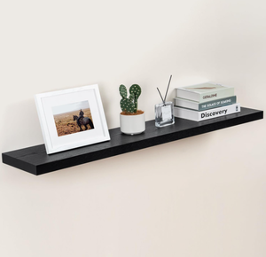 lot 336 image: Fun Memories Floating Shelves, Deep Wall Shelf for Fireplace Mantel