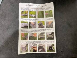 lot 256 image: Golf Net Golf Hitting Net Golf Practice Net for Backyard Driving with Target, Foldable Golf Training Aids with Hitting Mat
