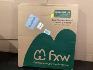 lot 607 image: FXW Homeplus Dog Playpen 8 Panels. 32