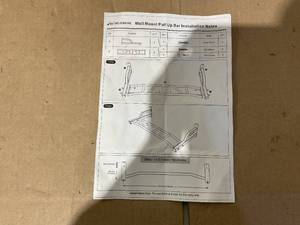 lot 599 image: SELEWARE 48 Heavy Duty Pull Up Bar Wall Mount