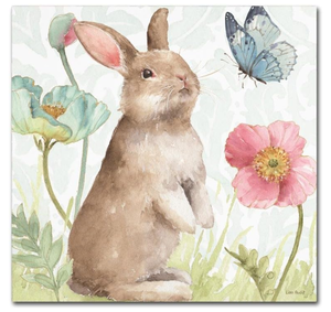 lot 439 image: Trademark Global Spring Softies Bunnies Canvas. 14x14