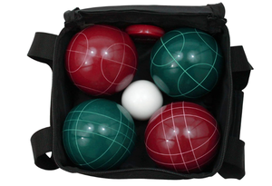 lot 444 image: Baden Champions 90mm Bocce Ball Set with Carry Case and Measuring Tape