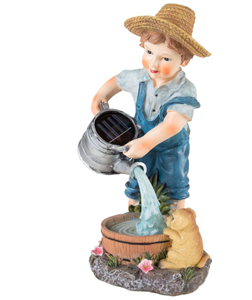 lot 446 image: Pure Garden Solar Outdoor LED Light and Battery Operated Statue. 12