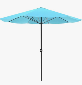 lot 480 image: Pure Garden Teal 9-Foot Outdoor Patio Umbrella