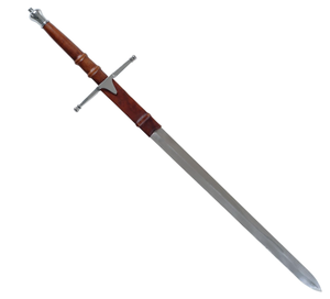 lot 485 image: William Wallace Sword from Braveheart Replica with Stainless-Steel Double-Edged Blade. 29