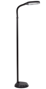 lot 488 image: Lavish Home Full Spectrum Natural Sunlight Floor Lamp with Bendable Neck for Reading. 96