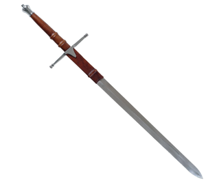 lot 494 image: William Wallace Sword from Braveheart Replica with Stainless-Steel Double-Edged Blade. 29