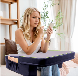 lot 517 image: Anbeser Soft Lap Desk Pillow with Extra Large Arm Rest. 24x24x8