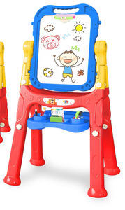 lot 525 image: TOY Life 4in1 Double-Sided Large Magnetic Board Kids Chalkboard Easel Drawing