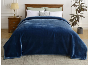 lot 532 image: Heavy Faux King Mink Blanket - 9LB. 83x95