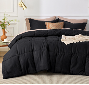 lot 553 image: Bedsure King Comforter Set. 104x90