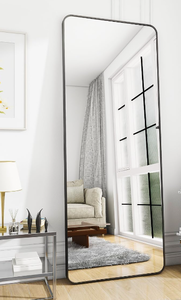 lot 570 image: BEAUTYPEAK Black Full Length Mirror. 60x20