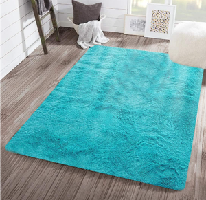 lot 573 image: Modern Fluffy Living Room Carpet. 108x88