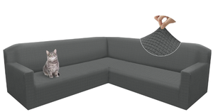 lot 596 image: Arfntevss Grey Sectional Couch Cover