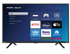 lot 6 image: Philips 32 Class 1080p FHD Roku Smart LED TV