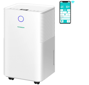 lot 47 image: VIVOSUN 10L23 Pint 2,000 Sq. Ft. Dehumidifier, Ultra-Quiet Auto Defrost Dehumidifier Equipped with Smart WIFI App