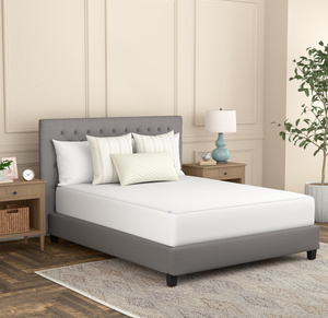 lot 54 image: Full Size Sealy Spot and Stain Protection Fitted Mattress Protector