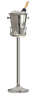 lot 60 image: Champagne Ice Bucket with Stand,Wine Ice Bucket with Stand 201 Stainless Steel 5L