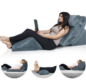 lot 66 image: 4PCS Lunix LX5 Orthopedic Bed Wedge Pillow Set