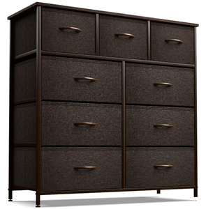 lot 94 image: Sorbus Dresser with 9 Drawers - Furniture Storage Chest Tower Unit for Bedroom