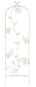 lot 290 image: Pure Garden 50-LG5079 (Antique White) Garden Trellis-for Climbing Plants
