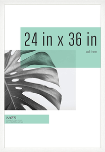 lot 297 image: MCS Studio Gallery Frame, White Woodgrain Single