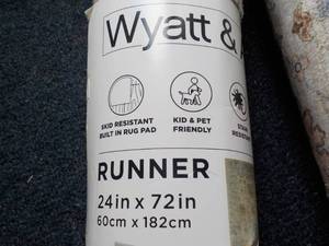 Wyatt and Ash 24 x 72 Washable Runner -matching rug #15