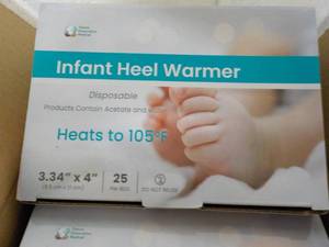 4 x 25 Infant Heel Warmers from Future Generation Medical - good for all ages