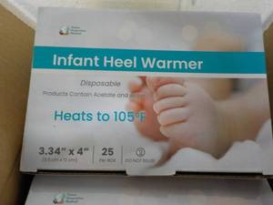 4 x 25 Infant Heel Warmers from Future Generation Medical - good for all ages
